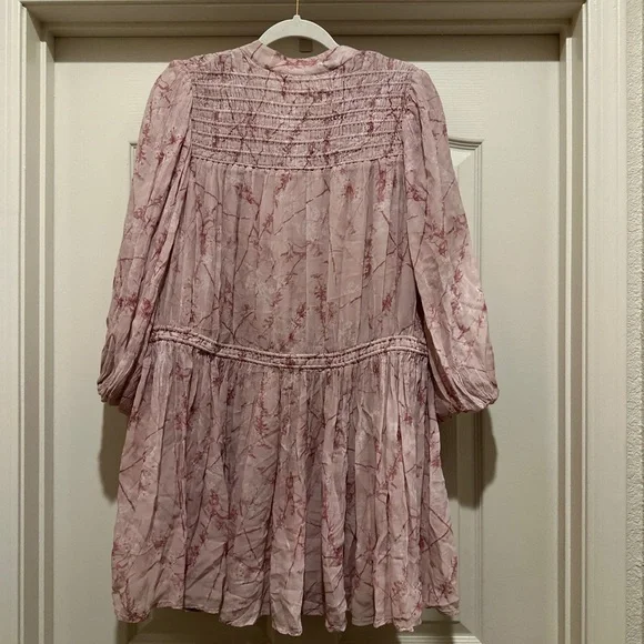 ALLSAINTS Isobella Freya Dress in Mink Pink - Picture 7 of 11